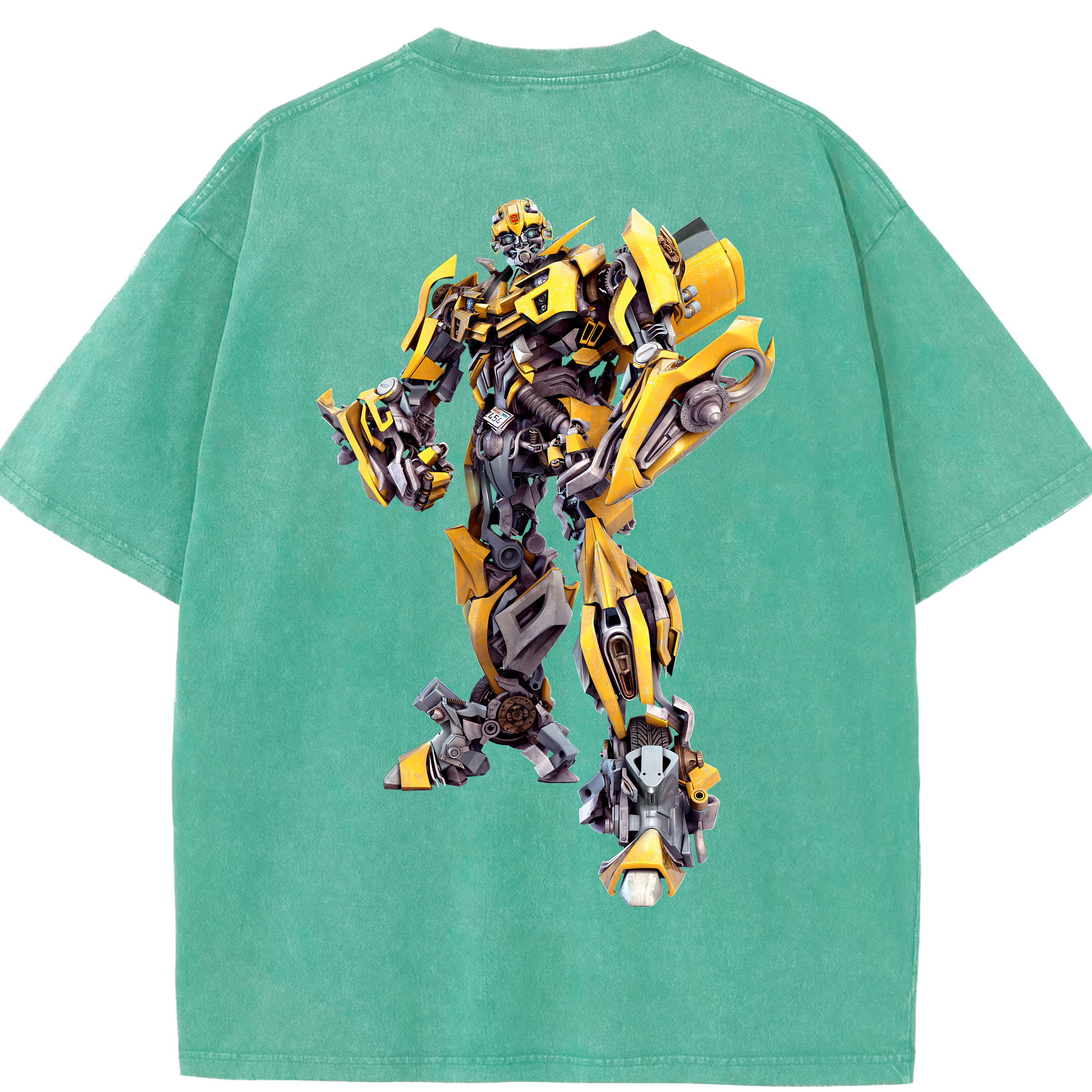 （画像用） Transformers トランスフォーマー 綿100% ヴィンテージ風 半袖Tシャツ（背面プリント）
